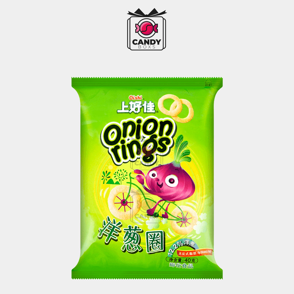 OISHI ONION RINGS 0G TRANS FAT 40G - CANDY BOXS