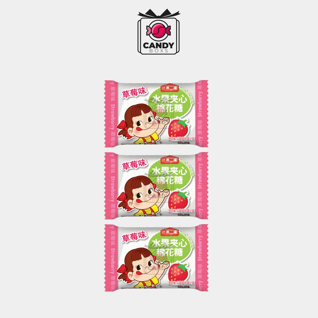 PEKO STUFFED MARSHMALLOW WITH STRAWBERRY FILLING X3 - CANDY BOXS