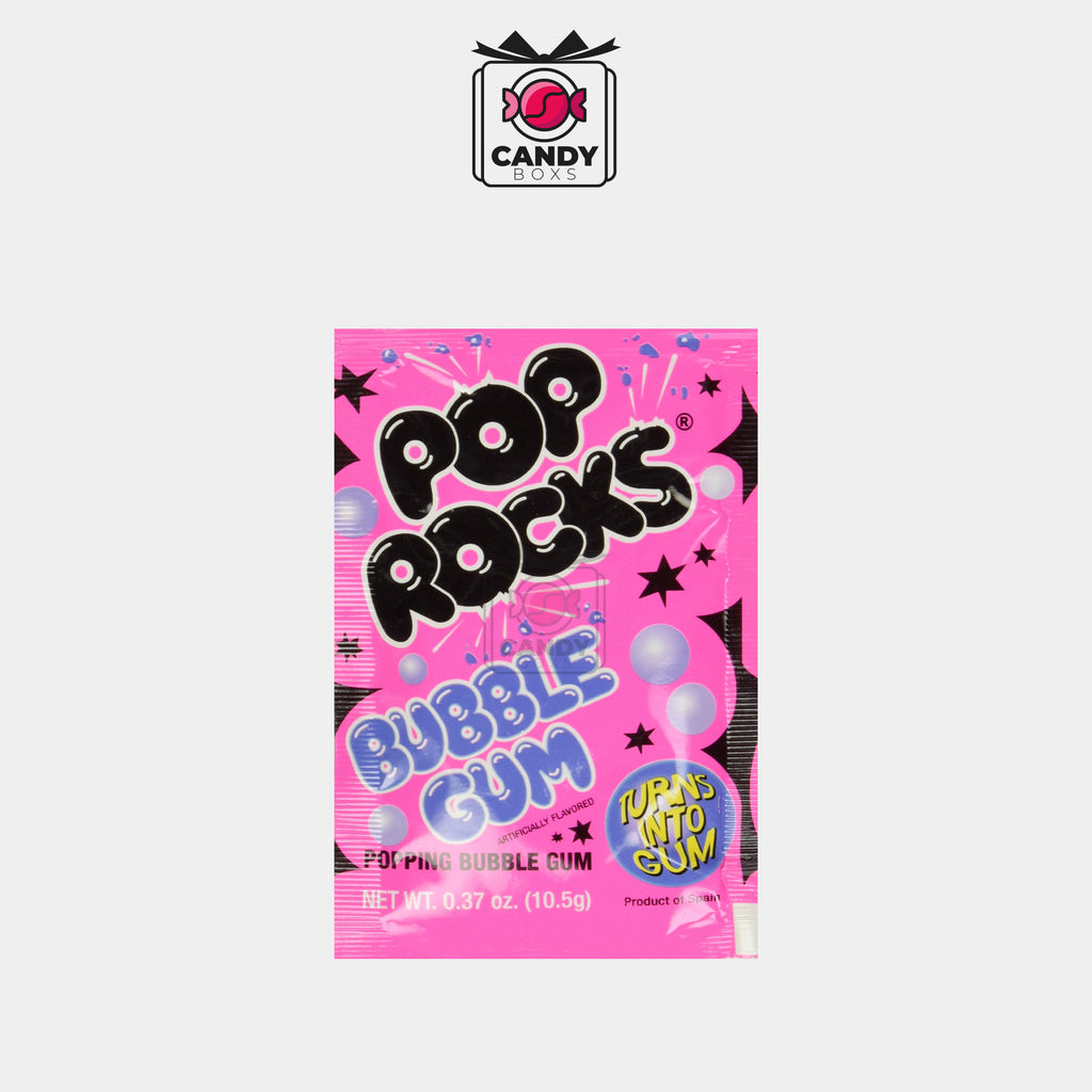 POP ROCKS BUBBLE GUM 10,5 G - CANDY BOXS