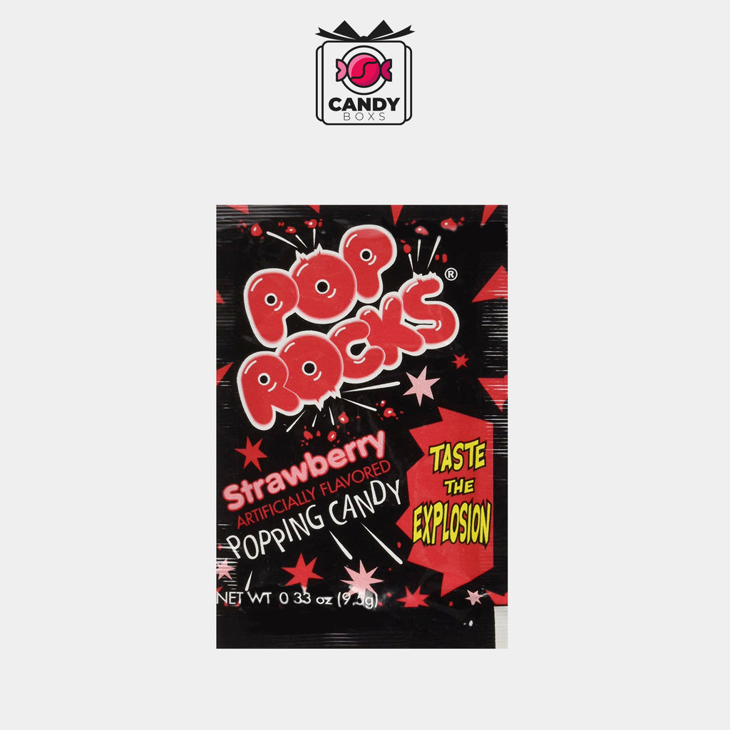 POP ROCKS STRAWBERRY POPPING CANDY - CANDY BOXS