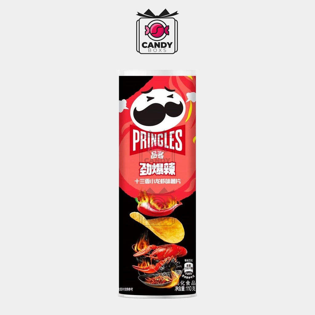 PRINGLES SPICY CRAYFISH SUPER HOT 110G - CANDY BOXS