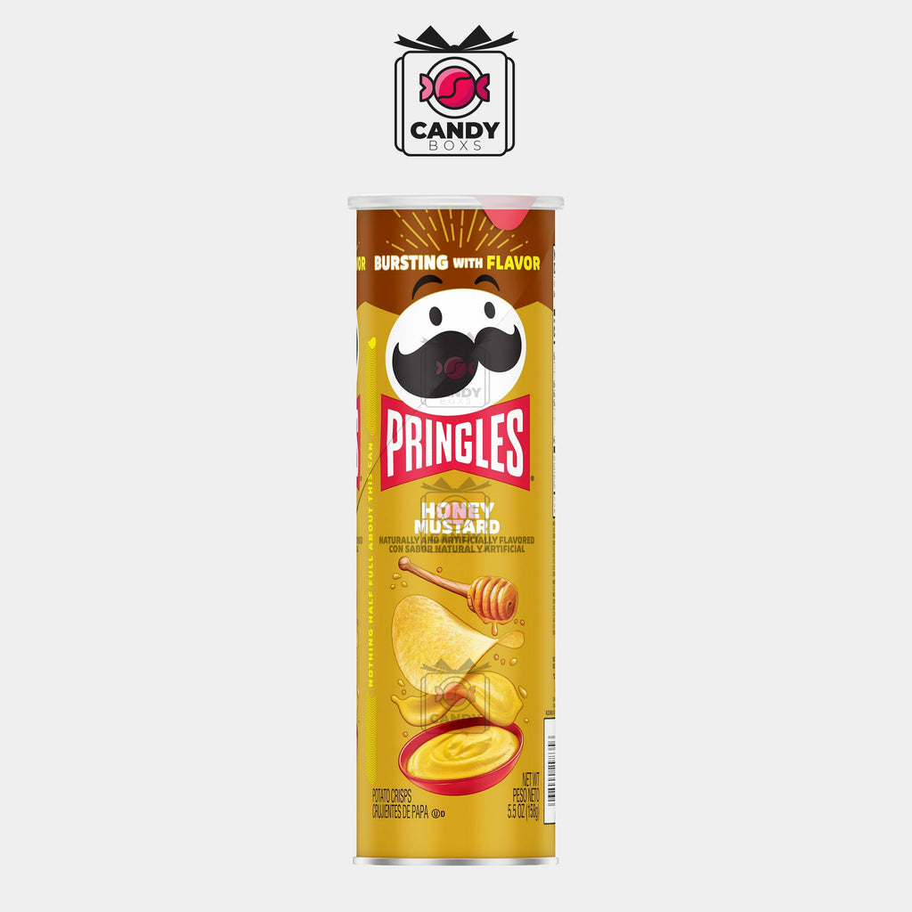 PRINGLES HONEY MUSTARD FLAVOUR POTATO CHIPS 156G - CANDY BOXS