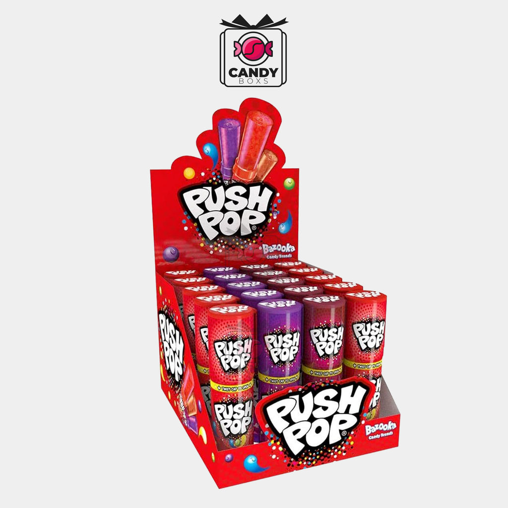 BAZOOKA PUSH POP 30G - CANDY BOXS