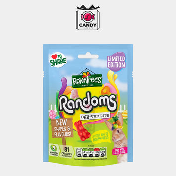 ROWNTREES LIMITED EDITION RANDOMS EGG-VENTURE 130G - CANDY BOXS