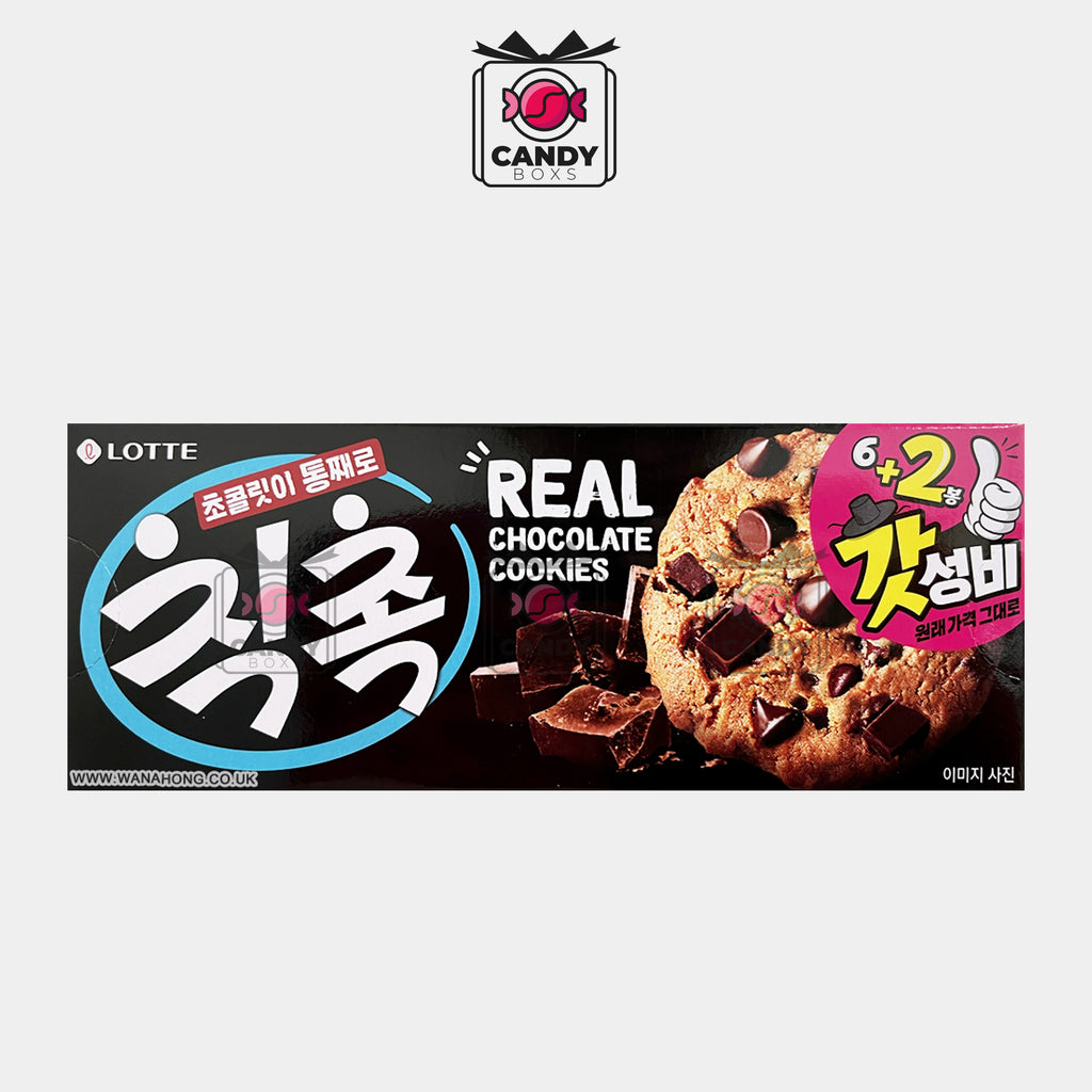 LOTTE REAL CHOCOLATE COOKIES 120G - CANDY BOXS
