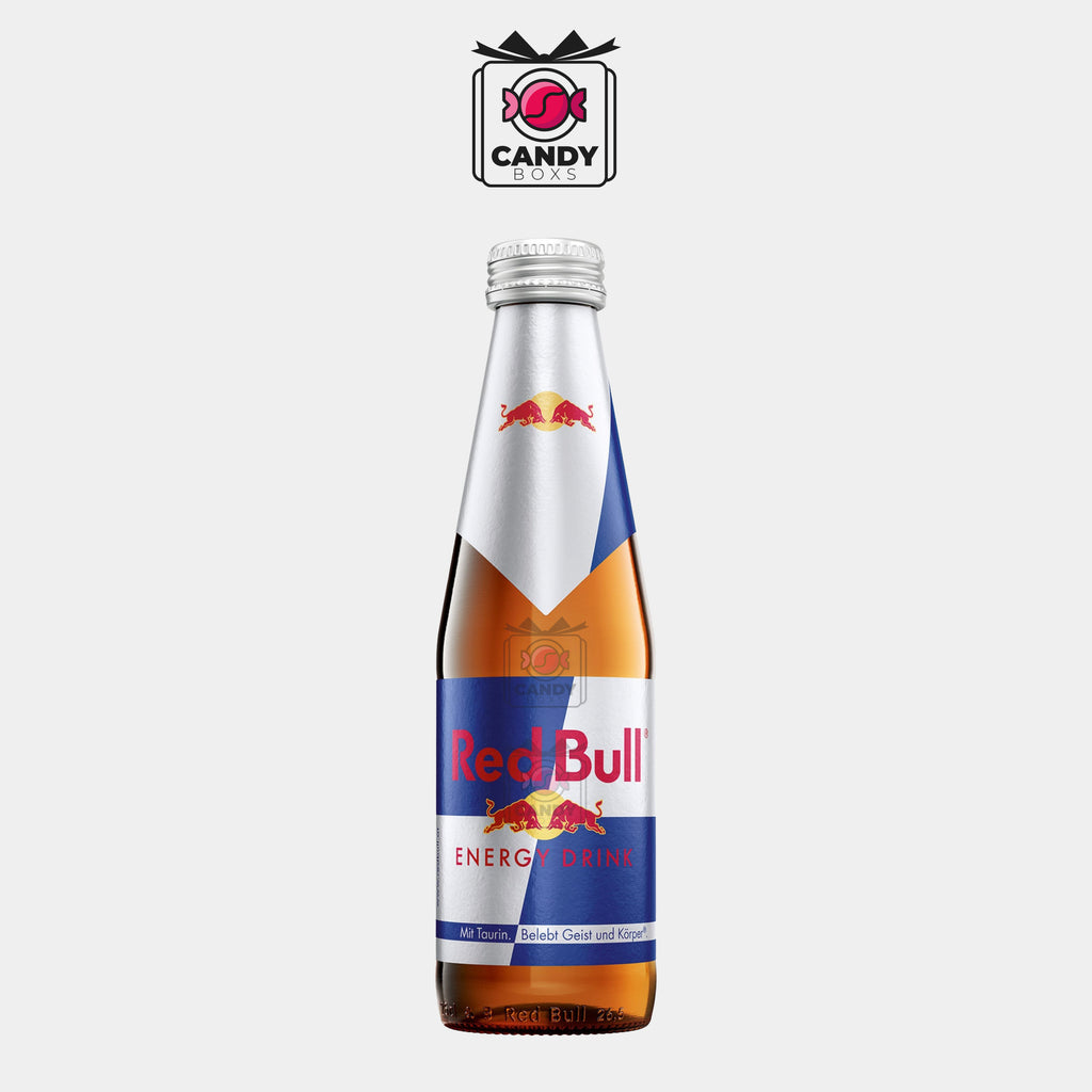 RED BULL ENERGY DRINK GLASS BOTTLE 250ML - CANDY BOXS