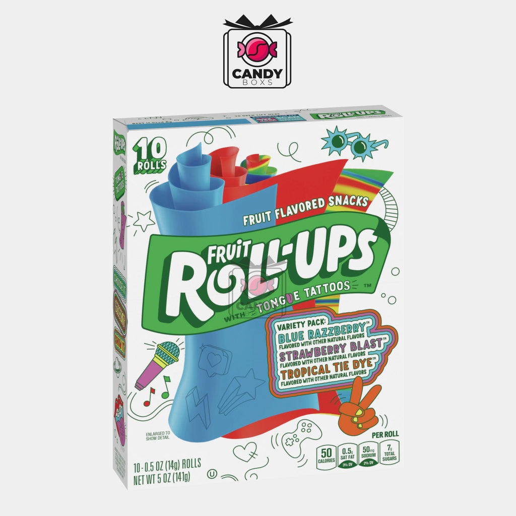 FRUIT ROLL-UPS WITH TANGUE TATTOOS 1PC - CANDY BOXS