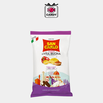 SAN CARLO PAPRIKA FLAVOUR POTATO CHIPS 50G - CANDY BOXS