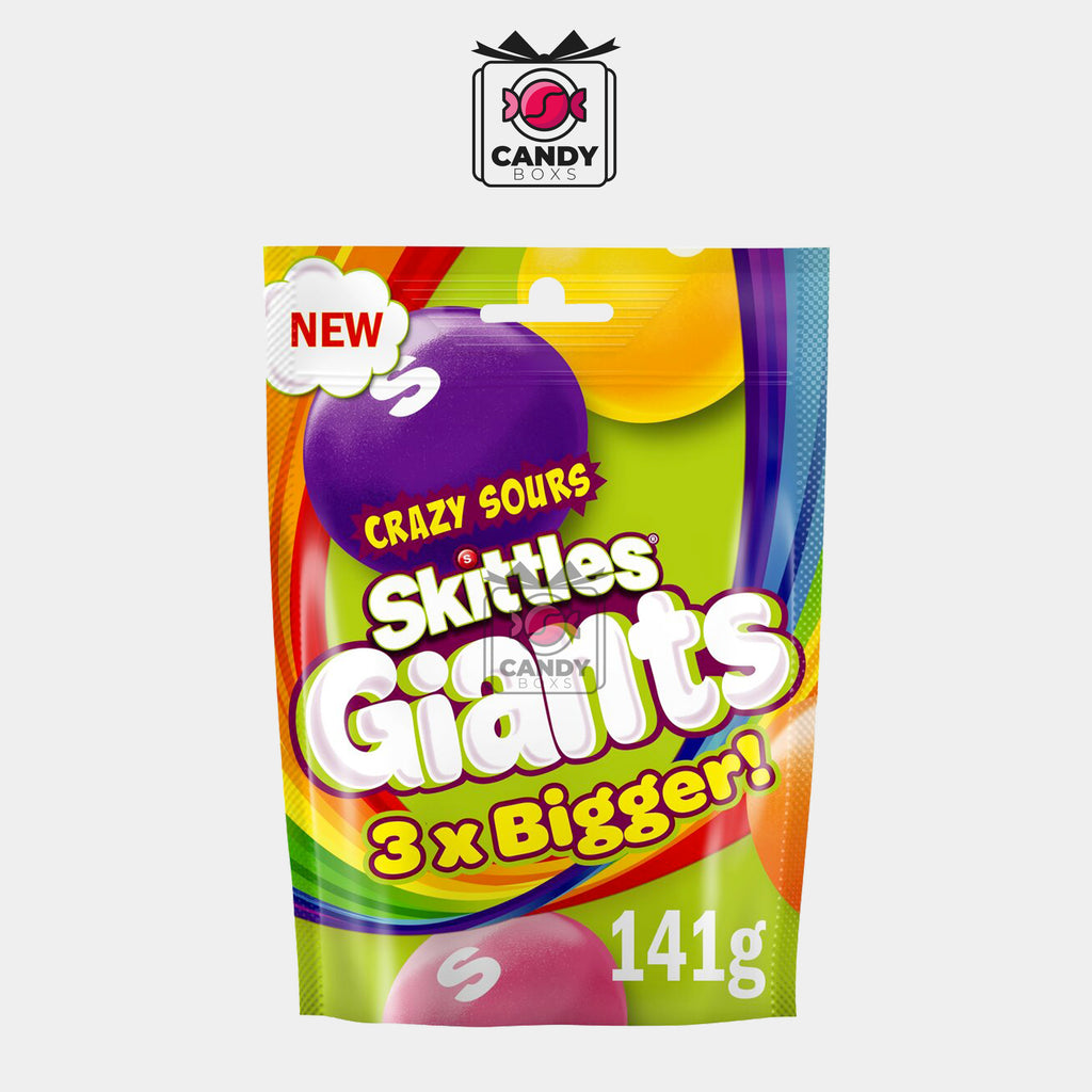 SKITTLES CRAZY SOUR GIANTS X3 BIGGER - CANDY BOXS