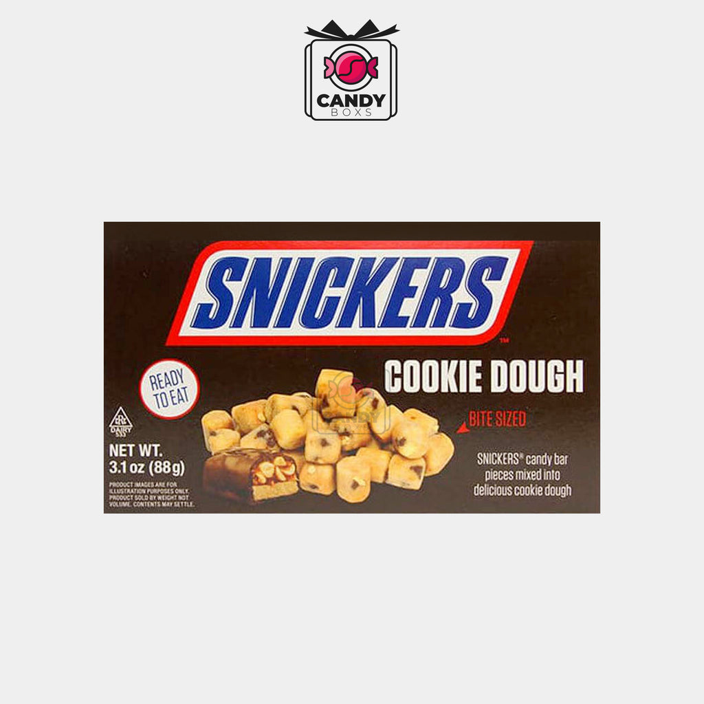 SNICKERS COOKIE DOUGH BITES 88G - CANDY BOXS
