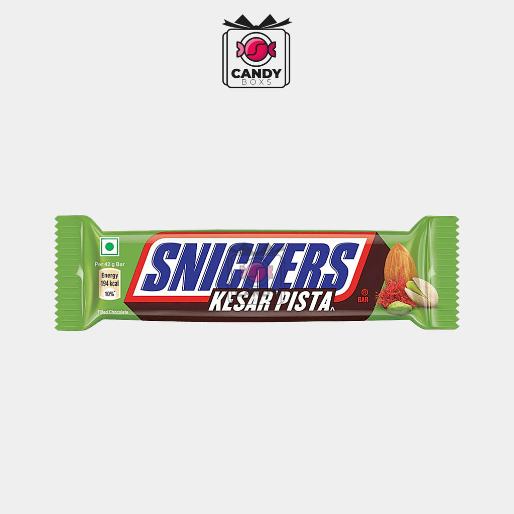SNICKERS KESAR PISTA 42G - CANDY BOXS