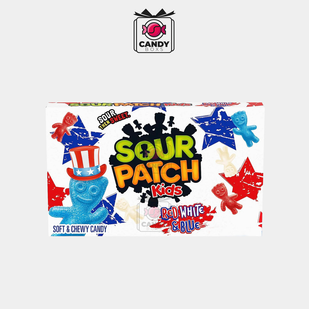 SOUR PATCH KIDS RED WHITE & BLUE 87G - CANDY BOXS