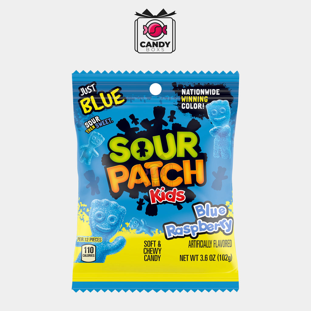 SOUR PATCH KIDS BLUE RASPBERRY 102G - CANDY BOXS
