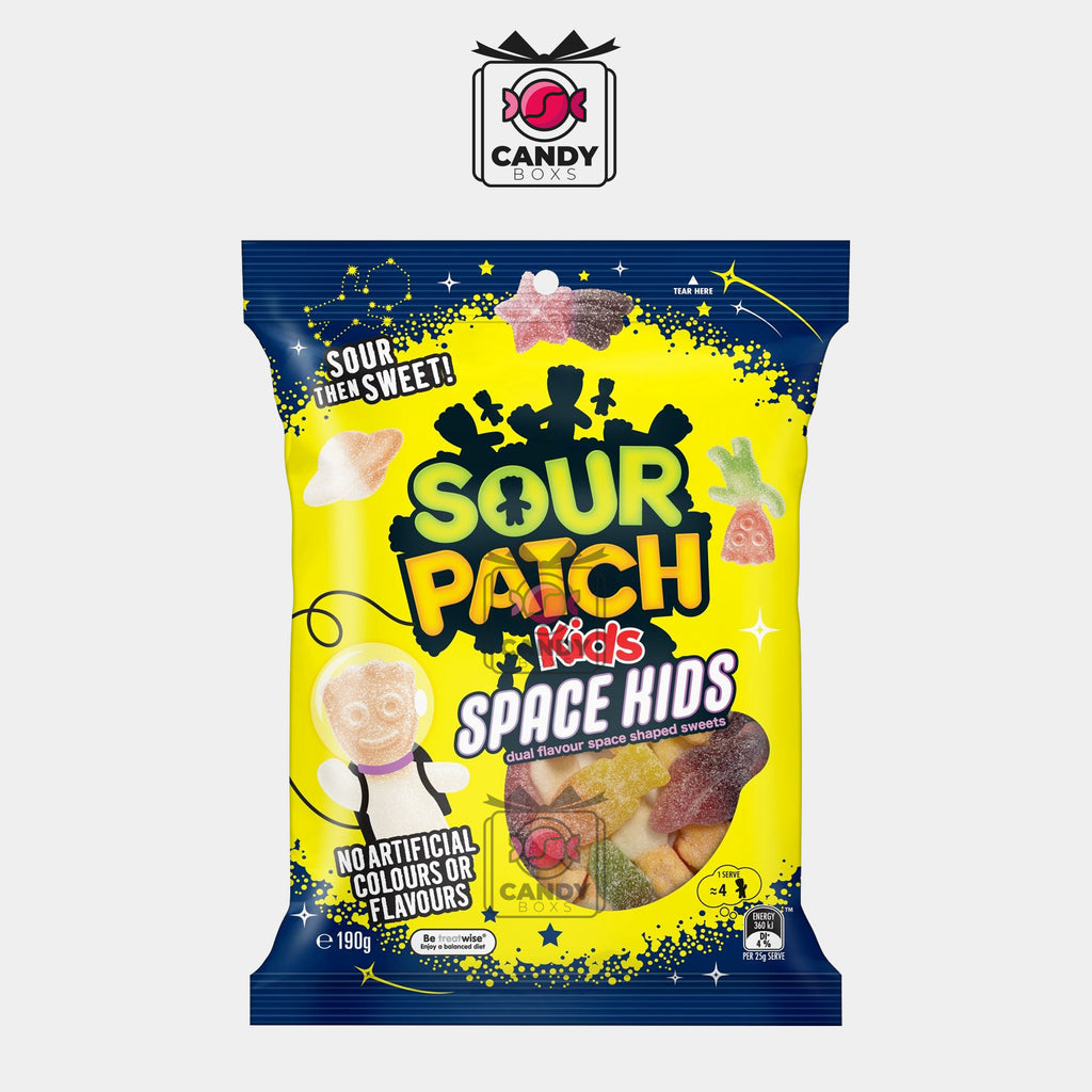 SOUR PATCH KIDS SOUR THEN SWEET SPACE KIDS 190G - CANDY BOXS