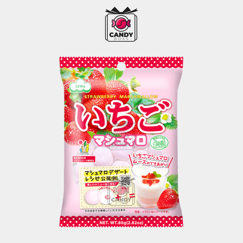 EIWA STRAWBERRY MARSHMALLOW 90G - CANDY BOXS