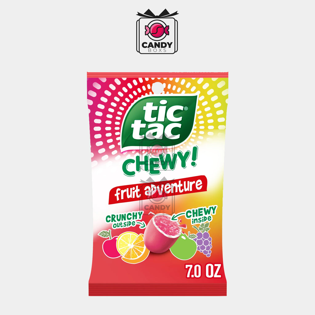 TIC TAC CHEWY FRUIT ADVENTURE CANDY FRUIT CANDY 80G - CANDY BOXS