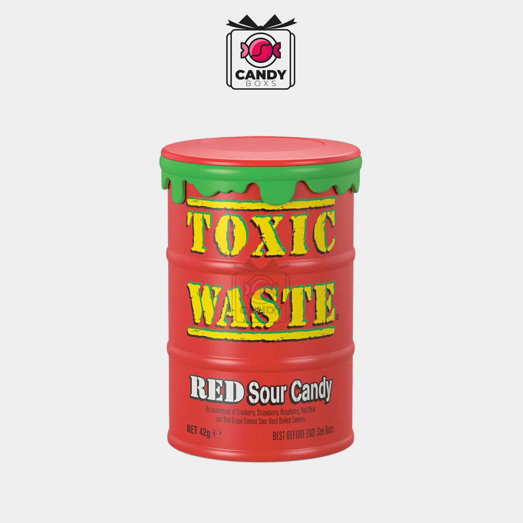 TOXIC WASTE RED SOUR CANDY 42G - CANDY BOXS