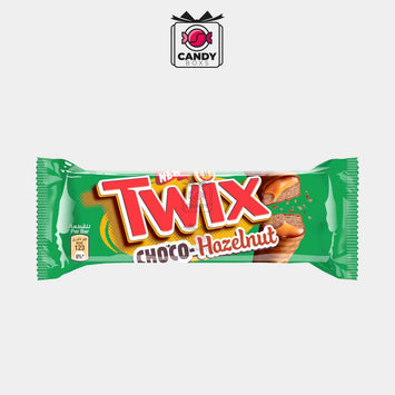 TWIX HAZELNUT MILK CHOCOLATE BISCUIT BARS - CANDY BOXS