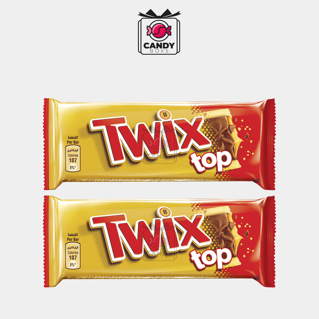 TWIX TOP BISCUIT BARS X2 - CANDY BOXS