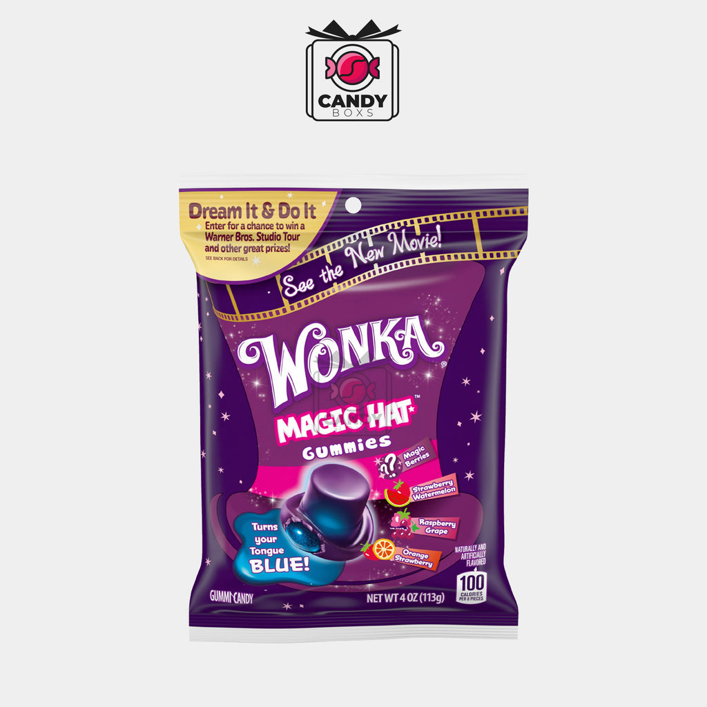 WONKA MAGIC HAT GUMMY CANDY MIXED FLAVOR - CANDY BOXS