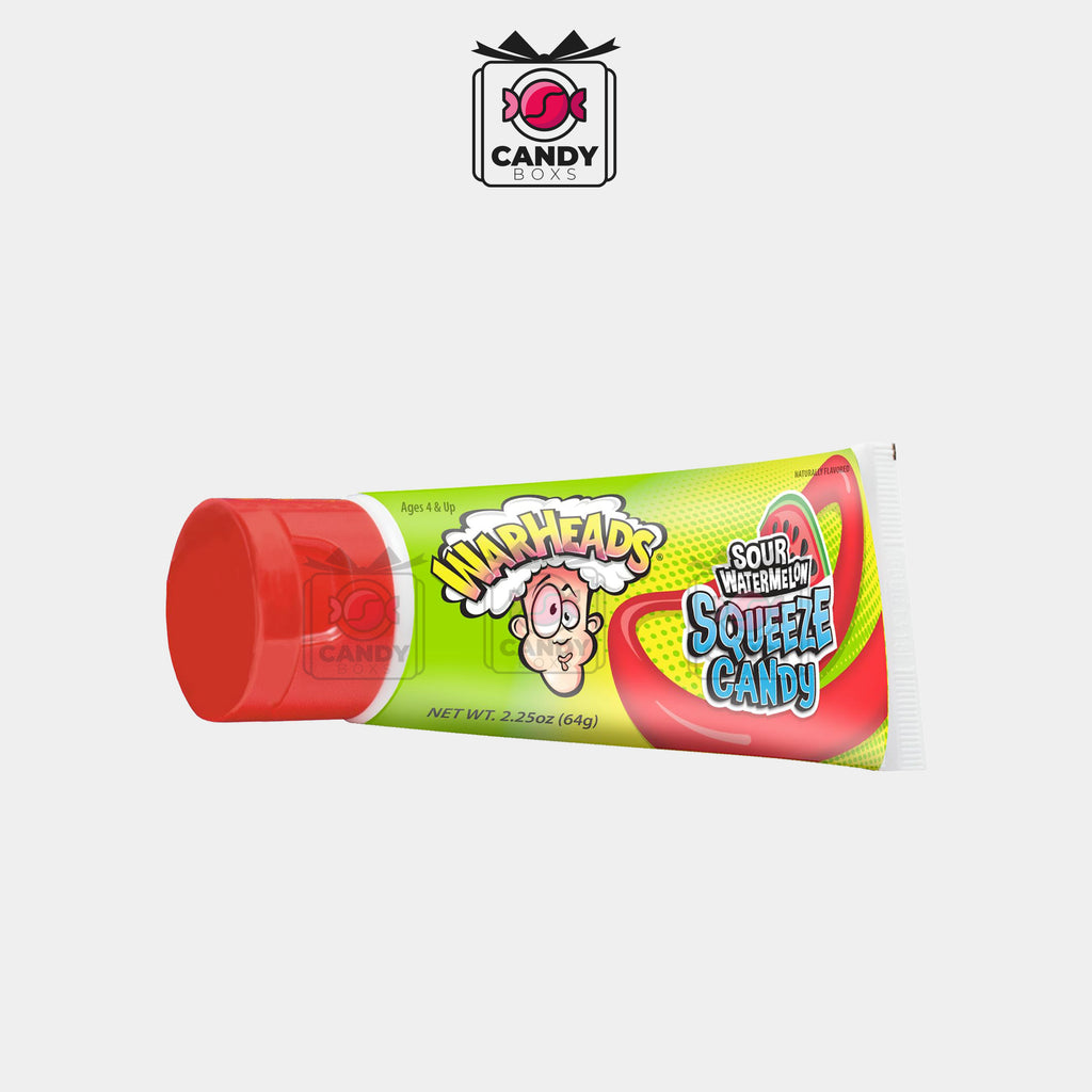 WARHEADS SOUR WATERMELON SQUEEZE CANDY - CANDY BOXS