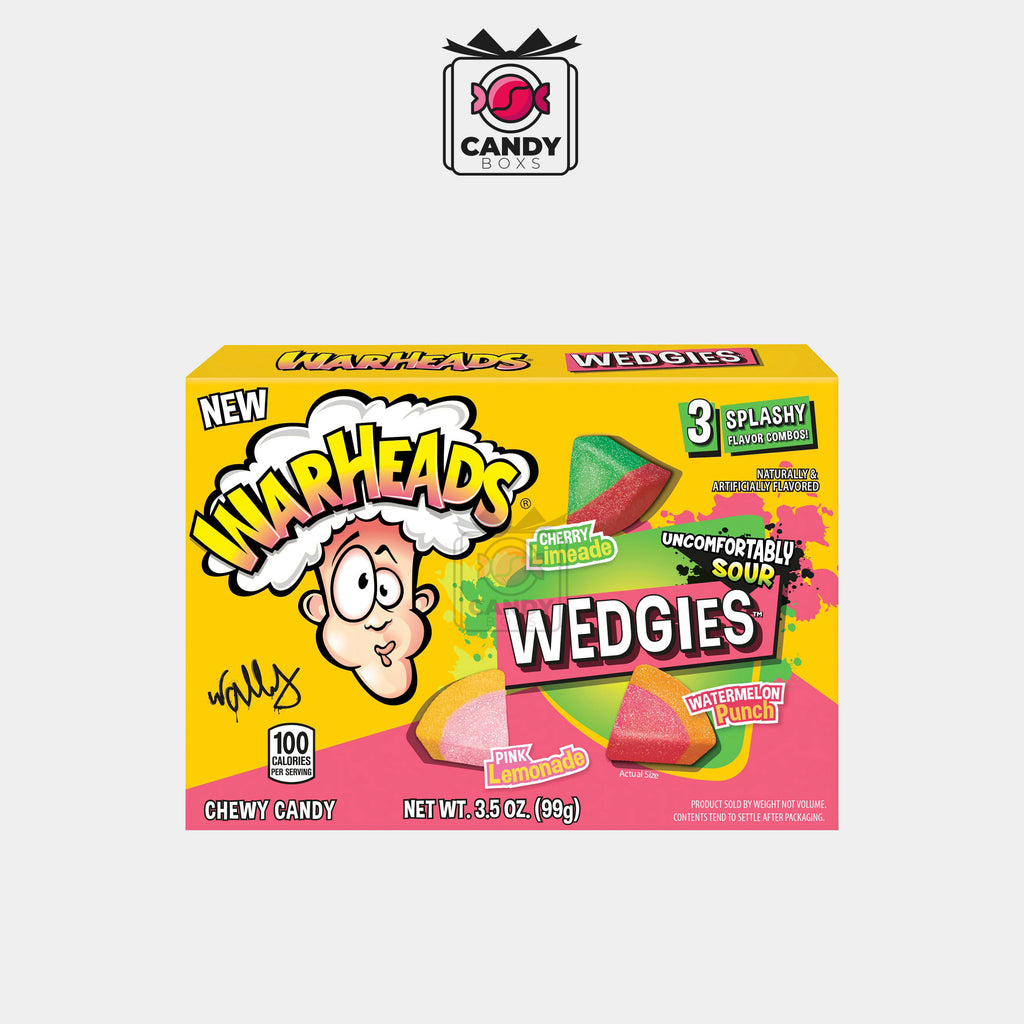 WARHEADS WEDGIES WATERMELON PUNCH 99G - CANDY BOXS