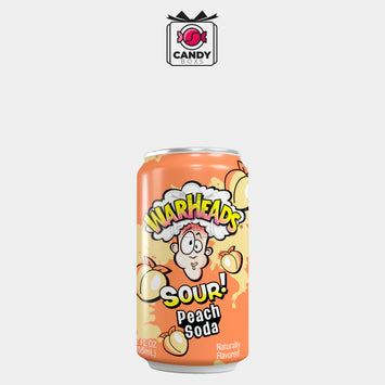 WARHEADS SOUR! PEACH SODA 355ML - CANDY BOXS