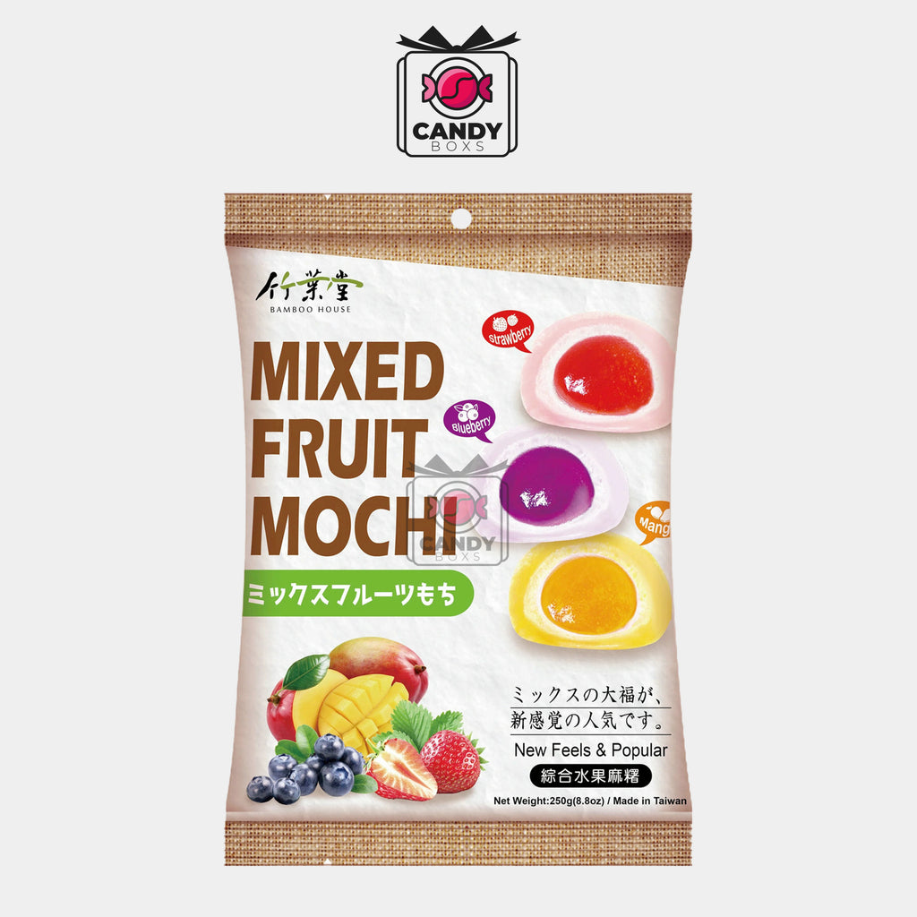 BAMBOO HOUSE MIXED FRUIT MOCHI 250G - CANDY BOXS