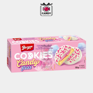 BERGEN CANDY FLOSS POPPING CANDY COOKIES 128G - CANDY BOXS - Candyboxs