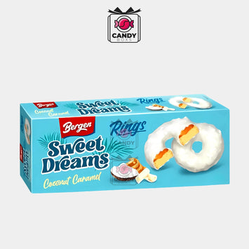 BERGEN SWEET DREAMS COCONUT CARAMEL RINGS 128G - CANDY BOXS - Candyboxs