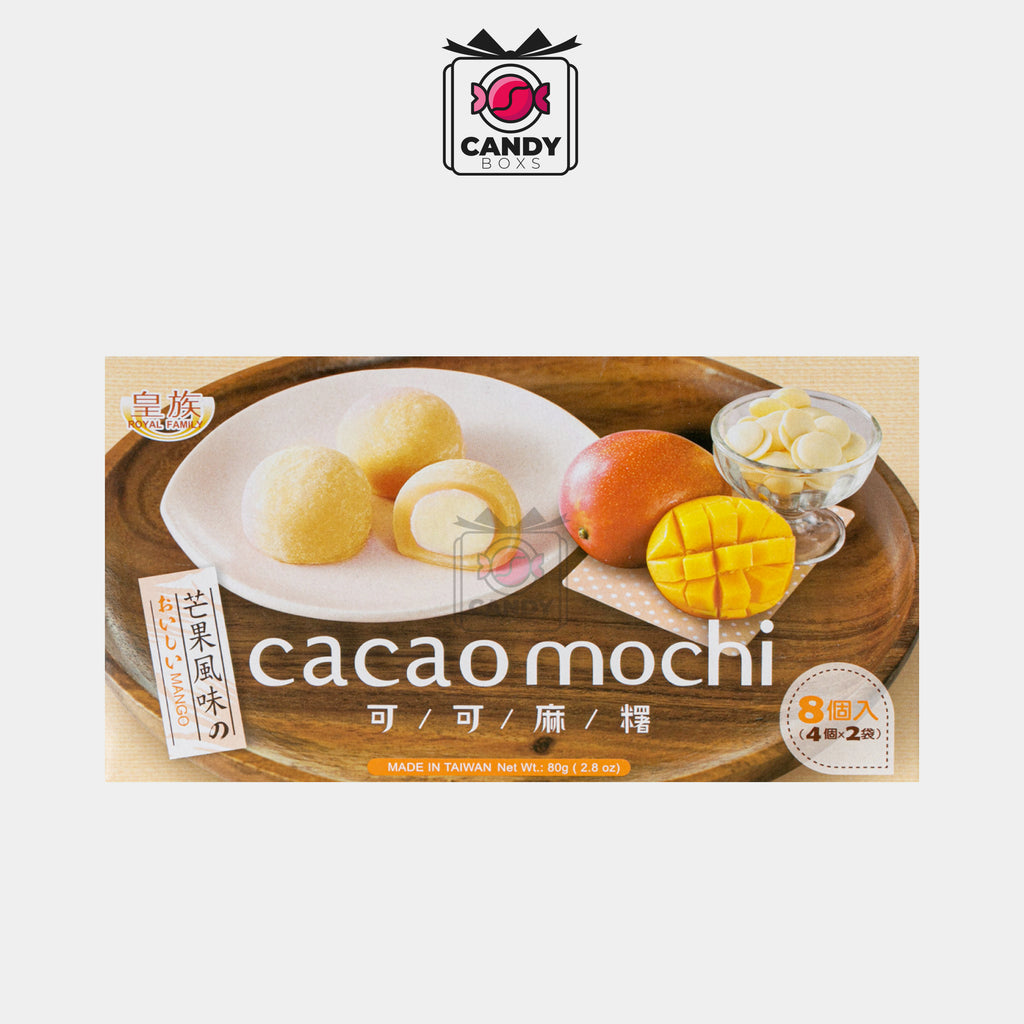 ROYAL FAMILY CACAO MOCHI MANGO FLAVOR 80G - CANDY BOX