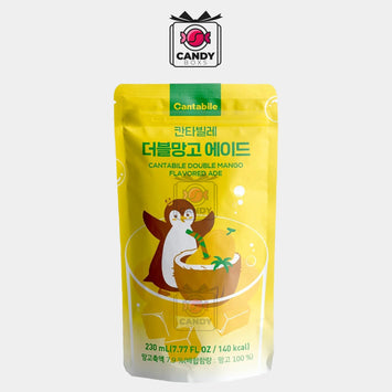 CANTABILE KOREAN POUCH DRINK DOUBLE MANGO ADE 230ML - CANDY BOXS - Candyboxs