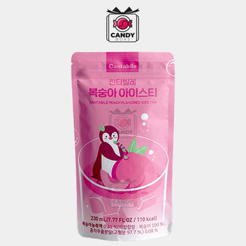 CANTABILE KOREAN POUCH DRINK PEACH ICE TEA 230ML - CANDY BOXS - Candyboxs