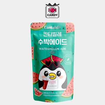 CANTABILE KOREAN POUCH DRINK WATERMELON ADE 230ML - CANDY BOXS - Candyboxs