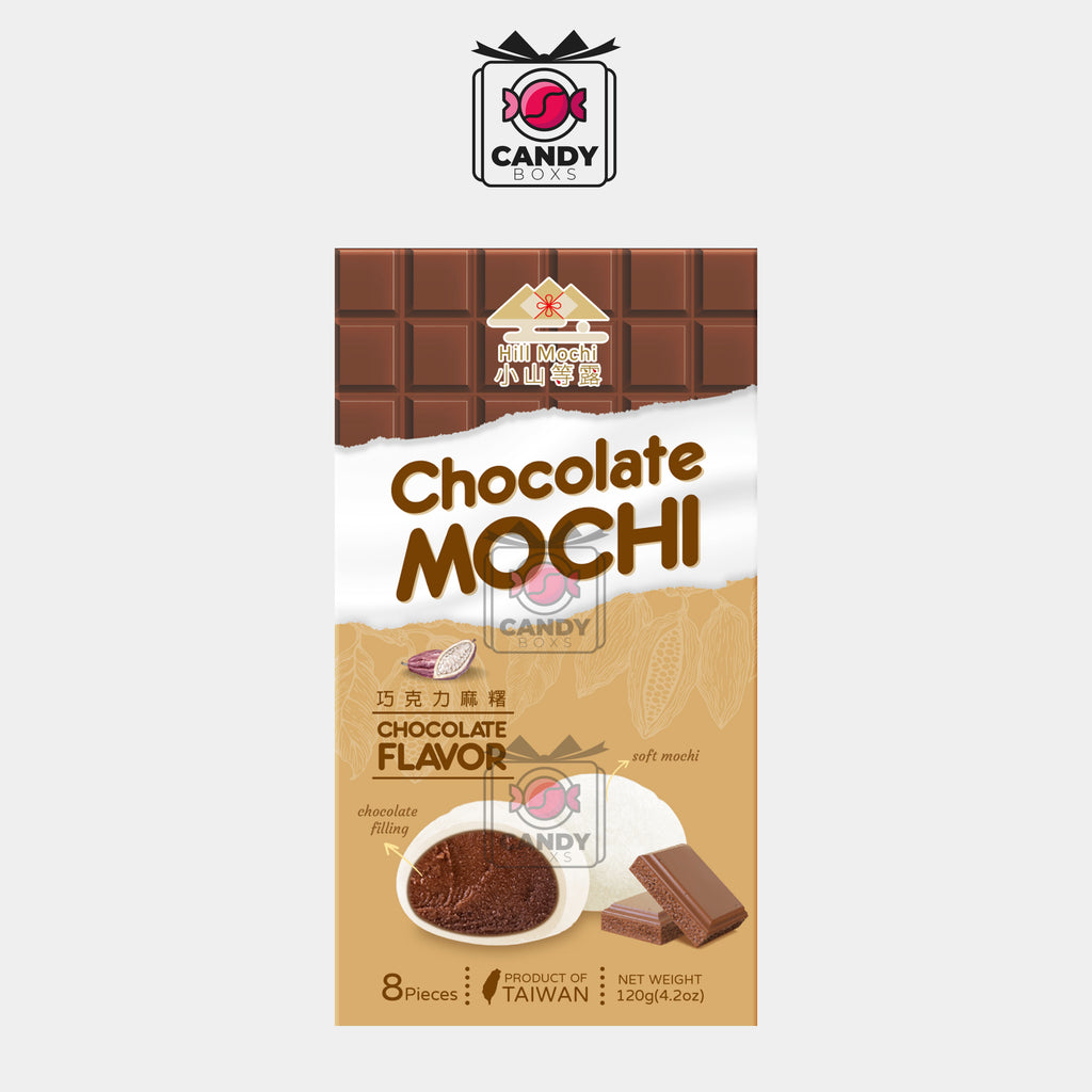 HILL MOCHI CHOCOLATE MOCHI CHOCOLATE FLAVOR 120G - CANDY BOXS