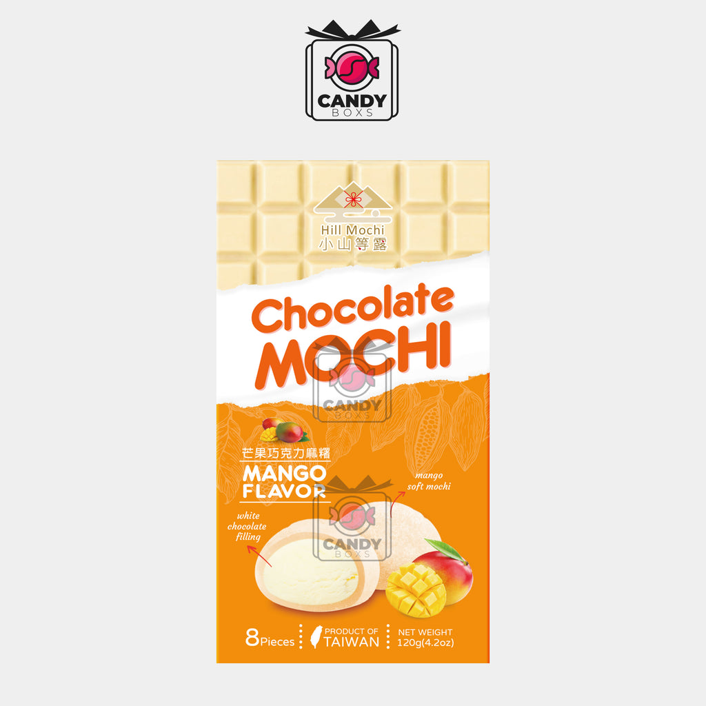 HILL MOCHI CHOCOLATE MOCHI MANGO FLAVOR 120G - CANDY BOXS