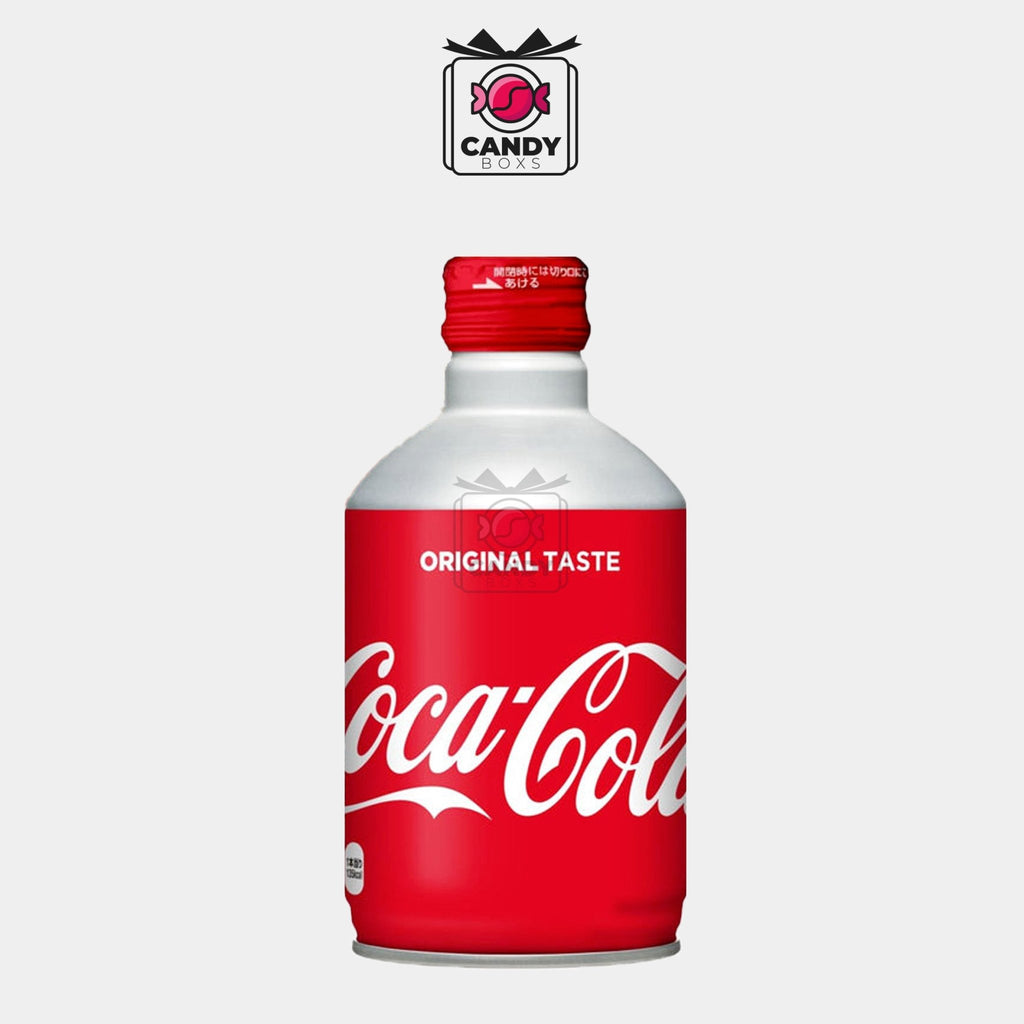 COCA - COLA ORIGINAL ALUMINUM BOTTLE 300 ML - CANDY BOXS - Candyboxs
