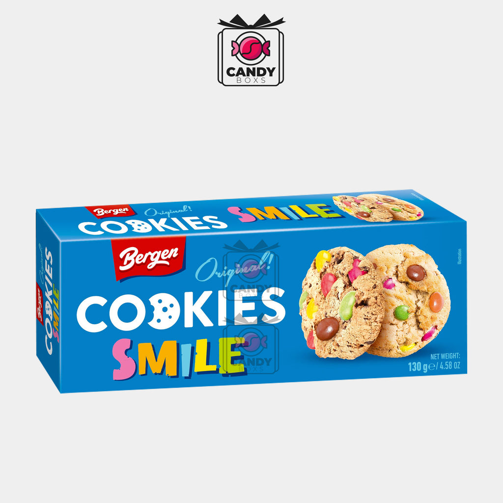 BERGEN ORIGINAL COOKIES SMILE 128G - CANDY BOXS