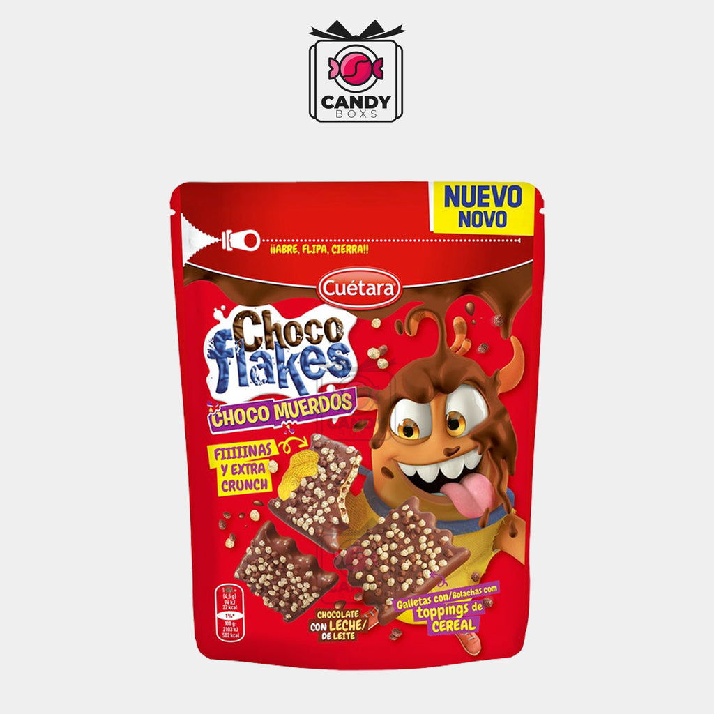 CUÉTARA CHOCO FLAKES CHOCO MUERDOS 100G - CANDY BOXS