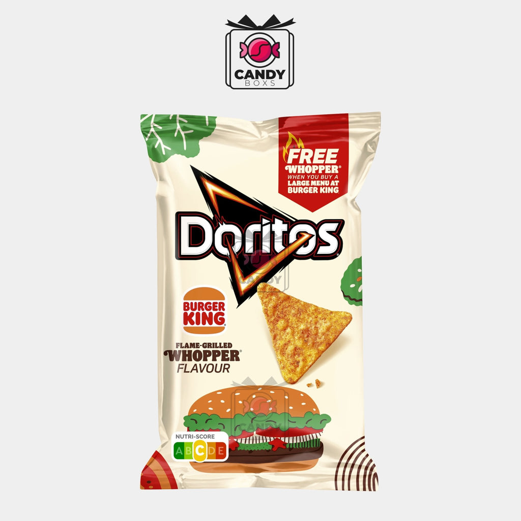 DORITOS BURGER KING FLAME GRILLED WHOPPER 100G - CANDY BOXS - Candyboxs