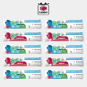 FRUIT ROLL - UPS VARIETY FRUIT FLAVORED SNACKS 10 PCS 141G - CANDY BOXS - Candyboxs