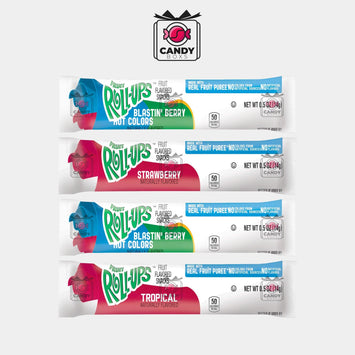 FRUIT ROLL - UPS VARIETY FRUIT FLAVORED SNACKS 4 PCS 56G - CANDY BOXS - Candyboxs