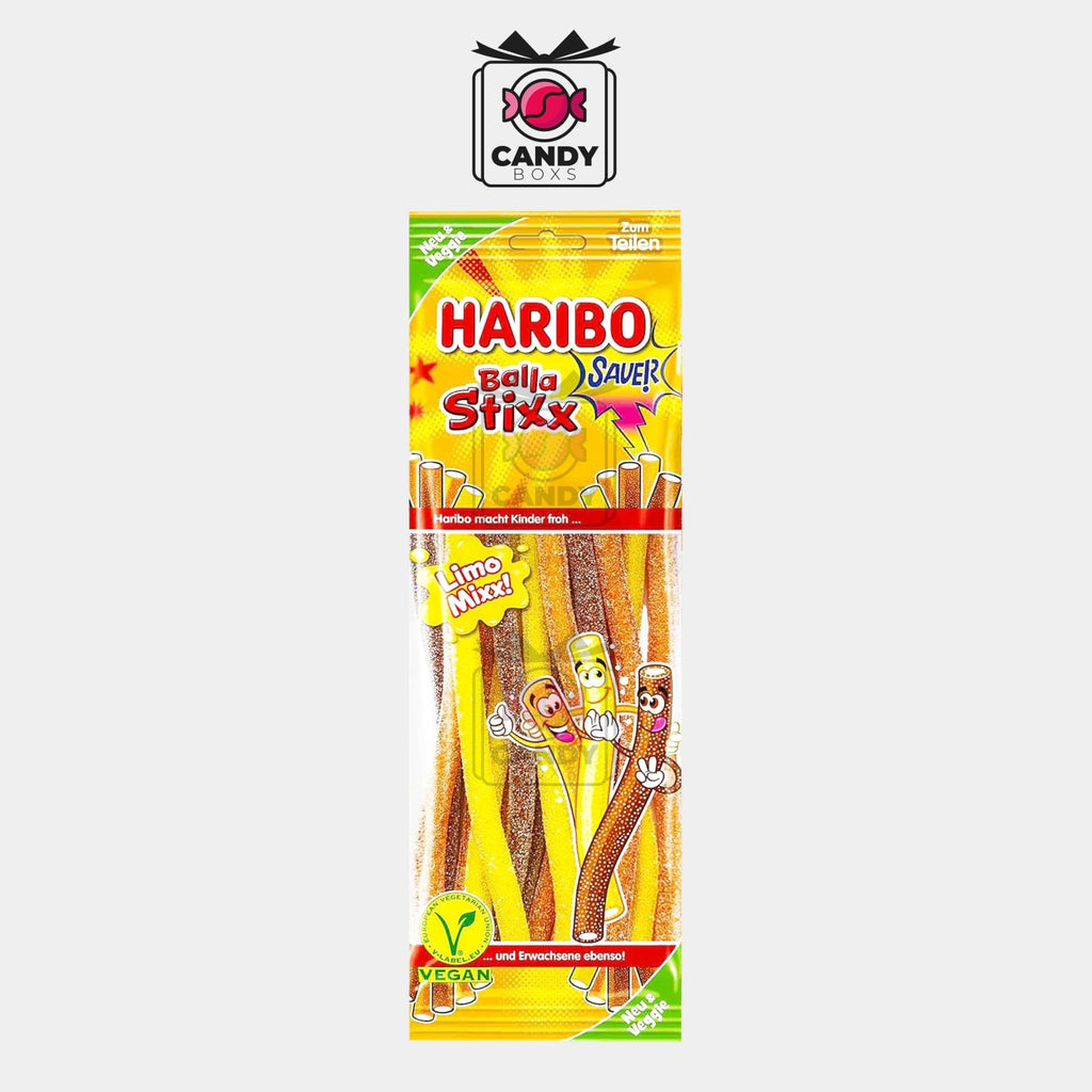 HARIBO BALLA STIXX LIMO MIXX 200G - CANDY BOXS - Candyboxs