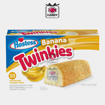 HOSTESS TWINKIES BANANA 10PCS 385G - CANDY BOXS - Candyboxs