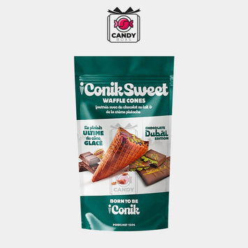 ICONIKSWEET WAFFLE CONES CHOCOLATE DUBAI EDITION 120G - CANDY BOXS - Candyboxs