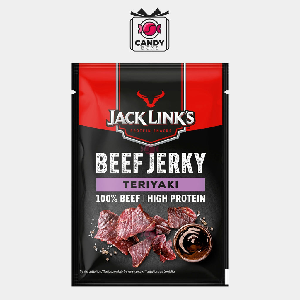 JACK LINK'S BEEF JERKY TERIYAKI 25G (HALAL) - CANDY BOXS - Candyboxs