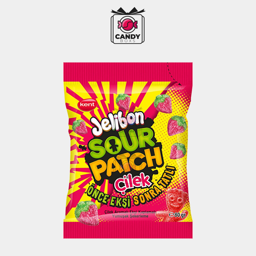 JELIBON SOUR PATCH KIDS STRAWBERRY 80G - CANDY BOXS - Candyboxs