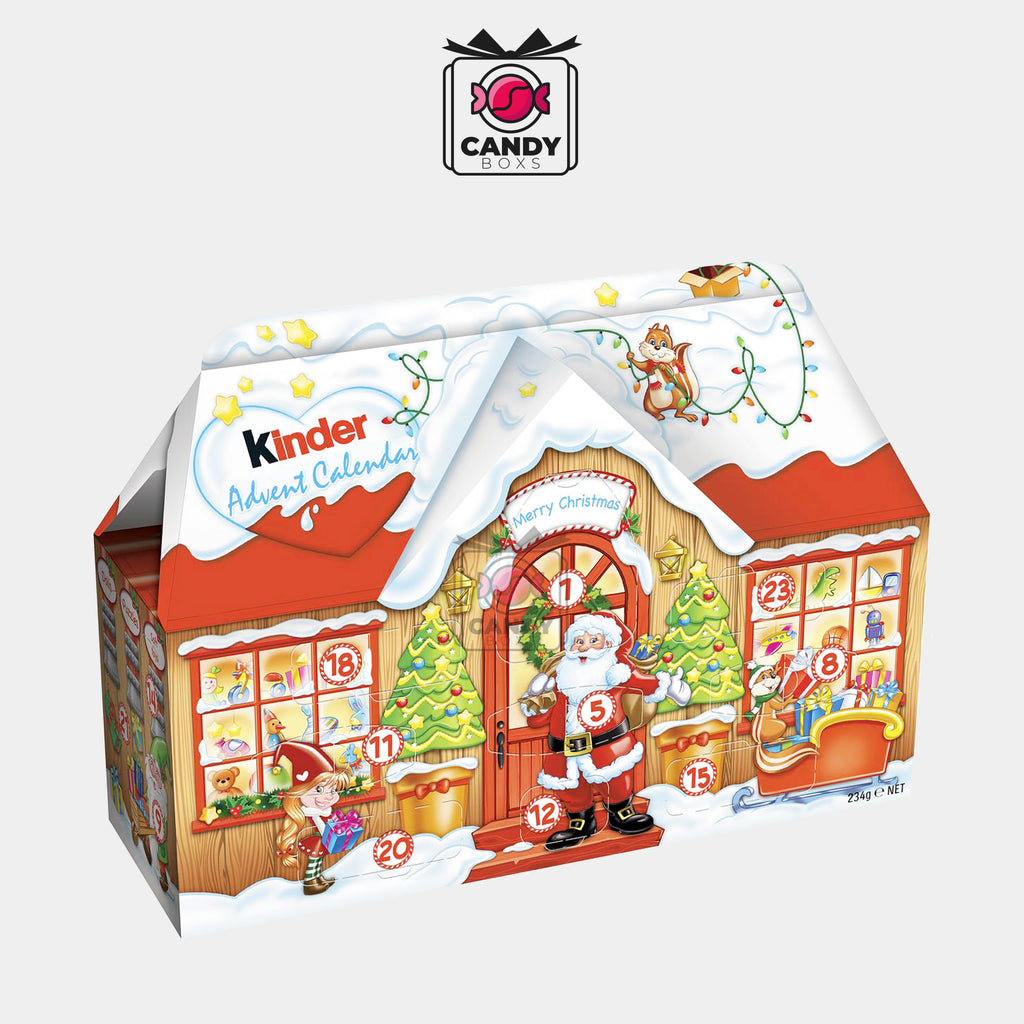 KINDER CHOCOLATE ADVENT CALENDAR HOUSE 234G - CANDY BOXS