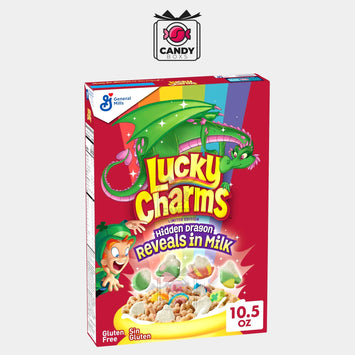 LUCKY CHARMS KIDS BREAKFAST CEREAL WITH MARSHMALLOWS - CANDY BOXS - Candyboxs