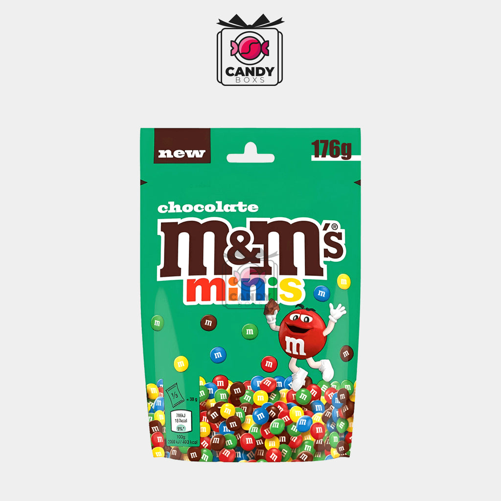 M&M'S MINIS CHOCOLATE 176G - CANDY BOXS